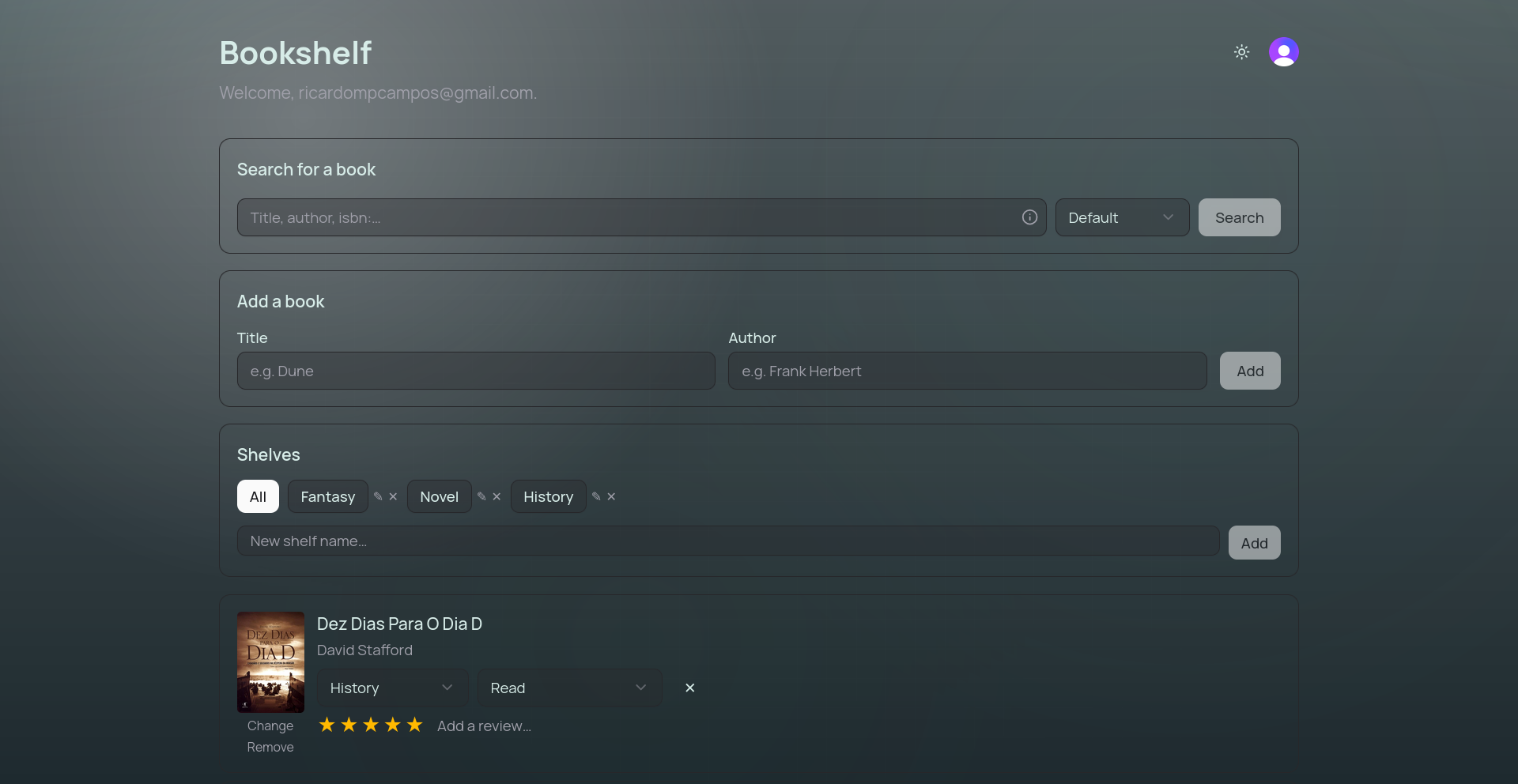 Books screenshot