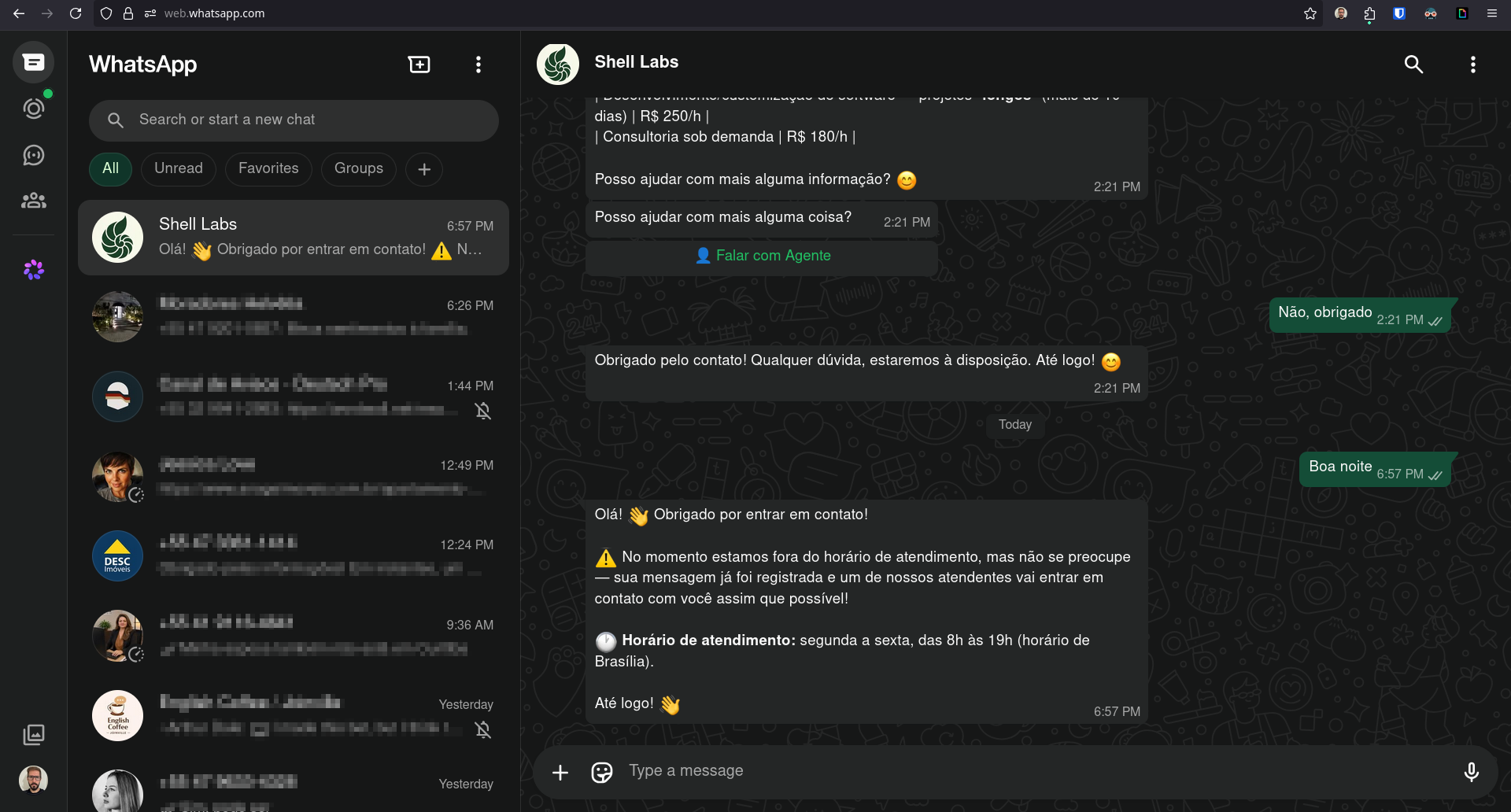 Shell Whats screenshot