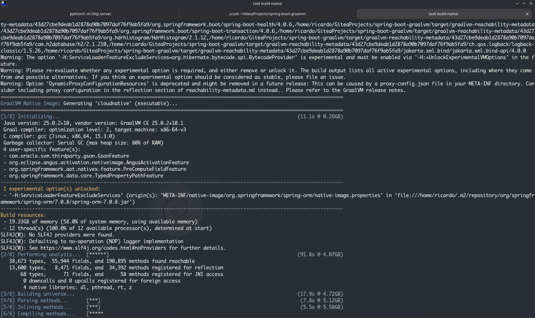 Spring Boot GraalVM screenshot